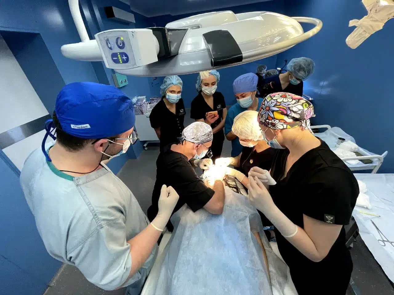 Dr. Akaki Tsilosani Conducting Hair Transplant Consultation in Ukraine