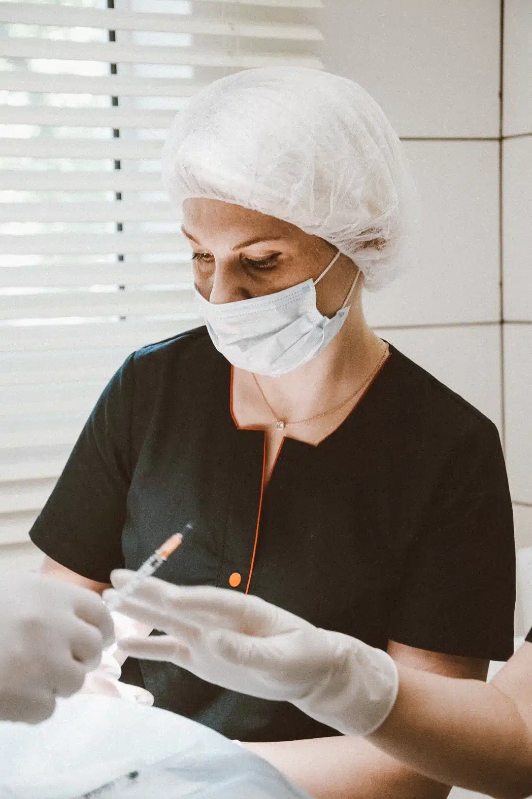 Hair transplant doctor during hair transplant