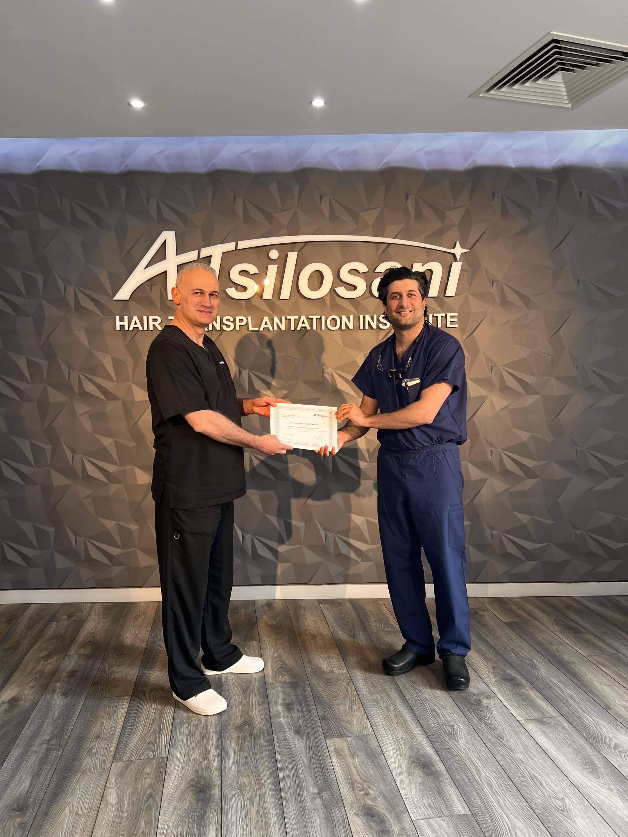 Dr. Akaki Tsilosani Conducting Hair Transplant Consultation in Ukraine
